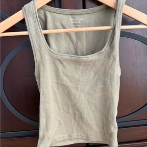 American Eagle Outfitters Khaki Women's Tank Top